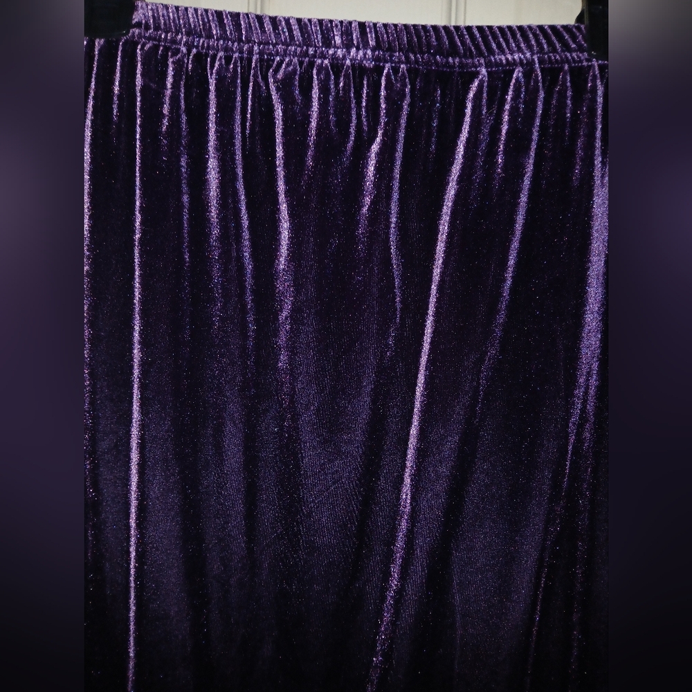 Kathie Lee Deep Purple Skirt 26/28 - Picture 2 of 4